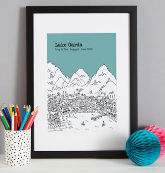 Personalised Lake Garda Print, 4 of 10