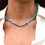 Turquoise Semi Precious Necklace, thumbnail 3 of 6