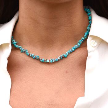 Turquoise Semi Precious Necklace, 3 of 8