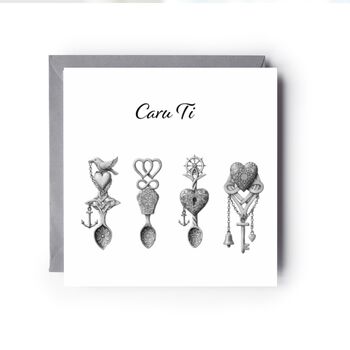 Cara Ti Love Welsh Spoons Card, 4 of 7