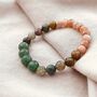 Sunstone And Moss Agate Bracelet, thumbnail 1 of 6