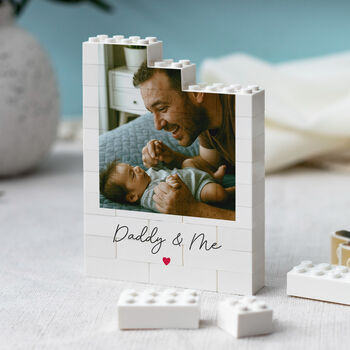 Personalised Christmas Photo Print Block For Daddy, 9 of 10