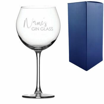Personalised Prona Gin Balloon Engraved Glass, 3 of 4