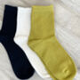 Pack Of Three Frilled Cuff Solesmith Socks, thumbnail 1 of 10