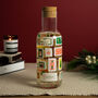 Personalised Christmas Stamps Glass Carafe With Cork, thumbnail 1 of 8