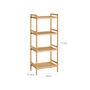 Four Tier Natural Brown Bamboo Bathroom Kitchen Shelves, thumbnail 5 of 7