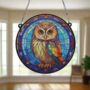 Little Owl Stained Glass Effect Suncatcher, thumbnail 4 of 6