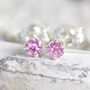 Pink Sapphire Earrings In Silver Or Gold, thumbnail 2 of 12