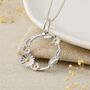 Personalised Sterling Silver Entwined Daisy Flower Necklace, thumbnail 2 of 9