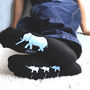 Personalised Daddy Elephant Socks, thumbnail 1 of 3