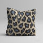 Ikat Cushion Cover With Leopard Pattern, thumbnail 5 of 7