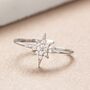 Silver Plated Starburst Ring, thumbnail 1 of 4