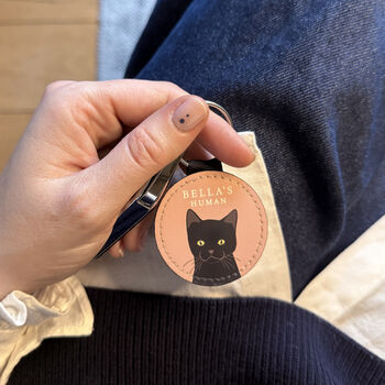 The Cat's Human, Personalised Mother's Day Keyring, 4 of 7