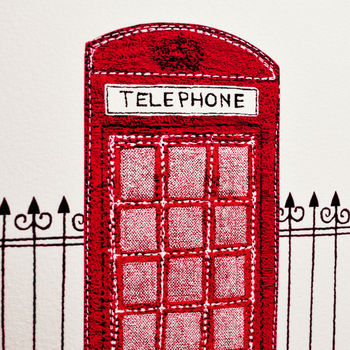 'Telephone Box' Personalised Birthday Card, 3 of 4