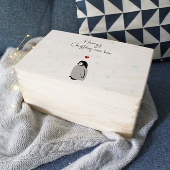 Personalised Penguin Christmas Eve Box For Children, 5 of 7