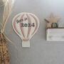 Born In 2024, Hot Air Balloon Nursery Decor, thumbnail 2 of 12