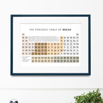 Periodic Table Of Bread, Fun Kitchen Housewarming Gift, A4 Print, 3 of 3