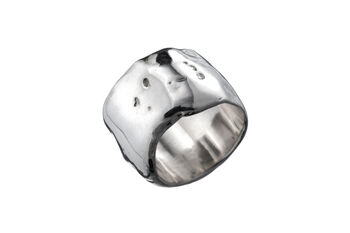 Sterling Silver Or Gold Vermeil Free Form Ring, 2 of 7