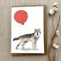 Personalised Wolf Birthday Card, thumbnail 1 of 4