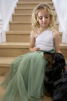 Enchanted Ruffle Tutu In Apple Green, 4 of 11