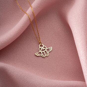 'New Beginnings' Scarab Beetle Necklace, 8 of 9