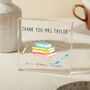 Personalised Teacher Acrylic Plaque Gift, thumbnail 1 of 5