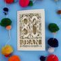 Personalised 80th Birthday Card Papercut Woodland Design, thumbnail 1 of 10