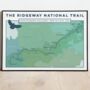 Personalised Ridgeway Map Art Print, thumbnail 2 of 11