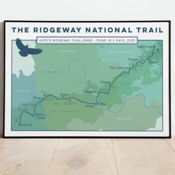 Personalised Ridgeway Map Art Print, 2 of 11