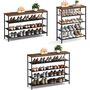 Industrial Shoe Rack With Fabric Shelves, thumbnail 11 of 11