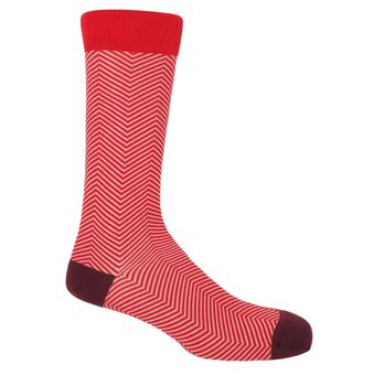 Customised Red Luxury Men's Socks Three Pair Gift, 7 of 10