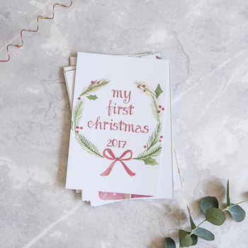 Personalised Baby's First Christmas Achievement Cards, 6 of 6