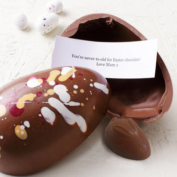 Easter Bunny Chocolate Egg With Surprise Message, 4 of 5