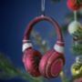 Headphone Christmas Hanging Tree Decoration, thumbnail 1 of 3