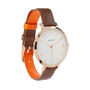 Montmartre Brown And Orange Leather Ladies Watch, thumbnail 5 of 7