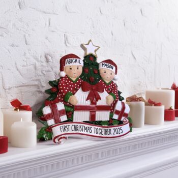 Personalised Pajama Couple Freestanding Decoration, 2 of 3