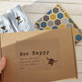 Bee Sock And Notebook Letterbox Gift Set, thumbnail 2 of 4