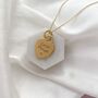 Yellow Gold ‘Mama’ Mini Heart Necklace, thumbnail 3 of 6