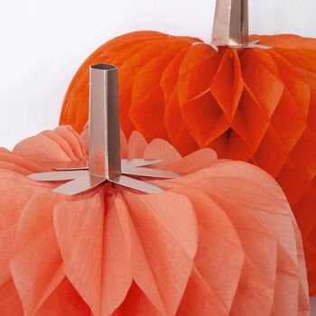 Halloween Honeycomb Pumpkin Decorations, 3 of 5