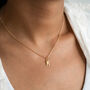 Vermeil Gold Initial Necklace, thumbnail 1 of 10