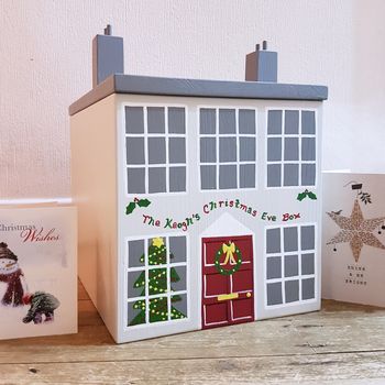 Handmade Luxury Personalised Wooden Christmas Eve Box, 6 of 10