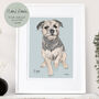 Personalised Hand Drawn Pet Dog Portrait, thumbnail 1 of 11