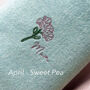 Embroidered Birth Flower Scarf In A Box, thumbnail 5 of 12