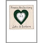 Personalised Emerald 55th Wedding Anniversary Card, thumbnail 2 of 12