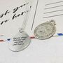 Travel Safe Compass St Christopher Silver Necklace, thumbnail 5 of 11