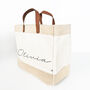 Handwritten Type, Personalised Luxury Shopping Tote Bag, thumbnail 4 of 10