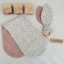Personalised Pink Velour Bib Set, New Baby Gift, thumbnail 6 of 12
