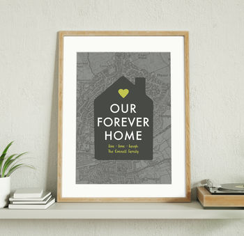 Home Sweet Home Personalised Map Print, 7 of 12