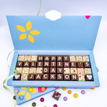 Valentine's Day Box Of Personalised Chocolates, 2 of 6