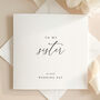Luxury Wedding Day Card For Sister With Wax Seal, thumbnail 6 of 8
